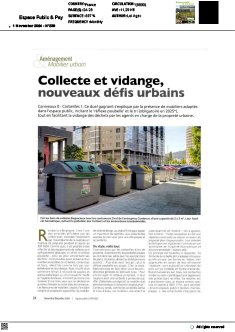 Collecte et vidange, nouveaux défis urbains